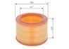 FILTRU AER BOSCH 1 457 432 154 - Compatibil cu CITROEN, LADA, MOSKVICH, PEUGEOT, TALBOT