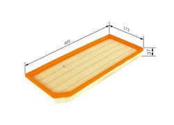 FILTRU AER BOSCH 1 457 433 102 - Compatibil cu AUDI, KTM, SEAT, SKODA, VW