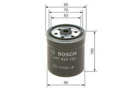 FILTRU COMBUSTIBIL BOSCH 1 457 434 123 - Compatibil cu MERCEDES-BENZ, MULTICAR, PUCH, SSANGYONG