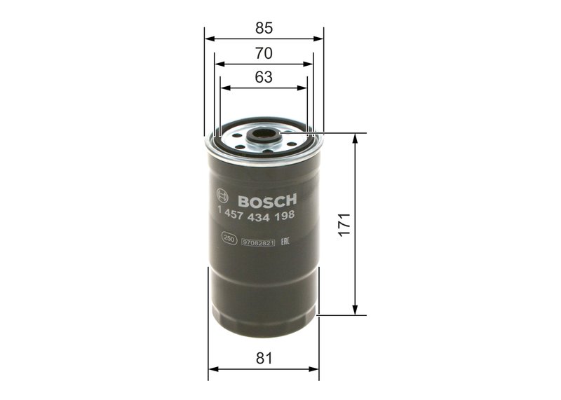 FILTRU COMBUSTIBIL BOSCH 1 457 434 198 - Compatibil cu ALFA ROMEO, FIAT, HYUNDAI, LANCIA