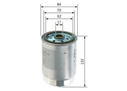FILTRU COMBUSTIBIL BOSCH 1 457 434 436 - Compatibil cu VOLVO