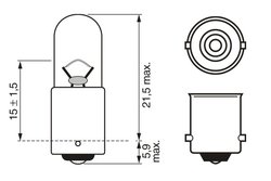 Bec, semnalizator BOSCH 1 987 301 023