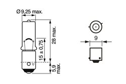 Bec, semnalizator BOSCH 1 987 301 035