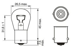 Bec, semnalizator BOSCH 1 987 301 050