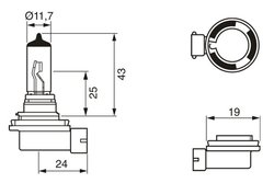 Bec, far faza lunga BOSCH 1 987 301 339
