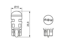 Bec, semnalizator BOSCH 1 987 301 506