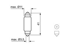 BEC, LUMINI INTERIOARE BOSCH 1 987 301 509 - Compatibil cu ALFA ROMEO, ALPINA, AUDI, AUTOBIANCHI, BMW, CHEVROLET, CITROEN, DAEWO