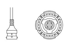 Bec, far faza lunga BOSCH 1 987 301 558