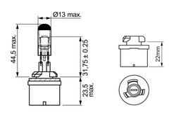 BEC, PROIECTOR CEATA BOSCH 1 987 302 024 - Compatibil cu HYUNDAI, KIA, SSANGYONG