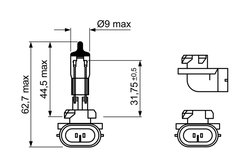 BEC, PROIECTOR CEATA BOSCH 1 987 302 025 - Compatibil cu CHEVROLET, HYUNDAI, KIA, SSANGYONG