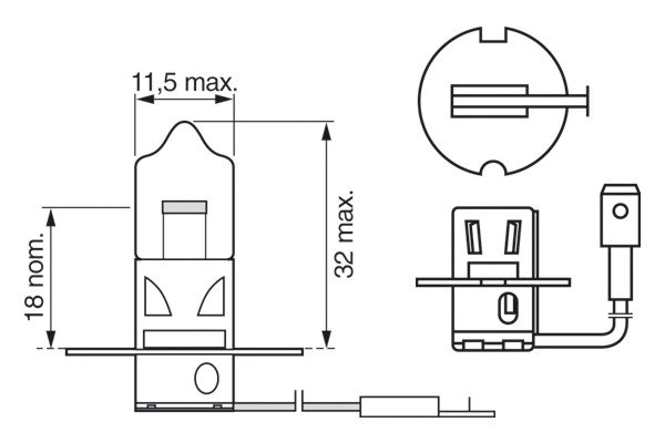 Bec, far faza lunga BOSCH 1 987 302 031
