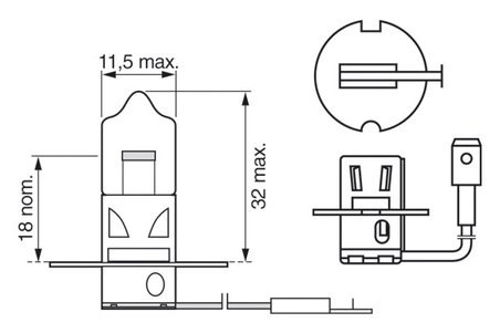 Bec, far faza lunga BOSCH 1 987 302 031