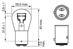 BEC, LAMPA FRANA BOSCH 1 987 302 215 - Compatibil cu ALPINA, AUDI, BMW, CHEVROLET, CITROEN, FIAT, FORD, FORD AUSTRALIA, JAGUAR, 