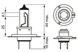 Bec, far faza lunga BOSCH 1 987 302 471