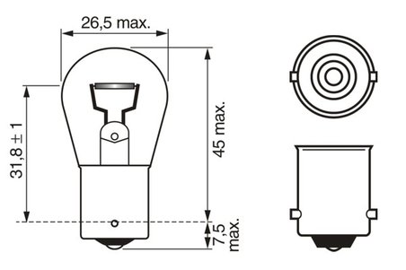 Bec, semnalizator BOSCH 1 987 302 501