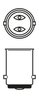 Bec, semnalizator BOSCH 1 987 302 524