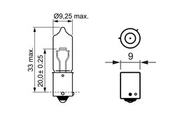 Bec, semnalizator BOSCH 1 987 302 533