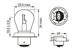 Bec incandescent BOSCH 1 987 302 606