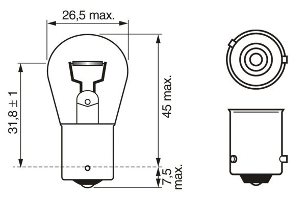 Bec, semnalizator BOSCH 1 987 302 703