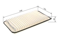 FILTRU AER BOSCH 1 987 429 187 - Compatibil cu LEXUS, TOYOTA, TOYOTA (GAC)