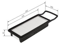 FILTRU AER BOSCH 1 987 429 191 - Compatibil cu HONDA