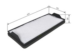 FILTRU AER HABITACLU BOSCH 1 987 431 155 - Compatibil cu KAMAZ, MERCEDES-BENZ