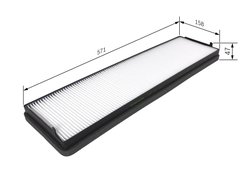 FILTRU AER HABITACLU BOSCH 1 987 431 157 - Compatibil cu MERCEDES-BENZ