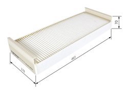 FILTRU AER HABITACLU BOSCH 1 987 431 163 - Compatibil cu MAN, NEOPLAN