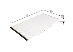 Filtru aer habitaclu BOSCH 1 987 431 204