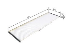 FILTRU AER HABITACLU BOSCH 1 987 431 207 - Compatibil cu MAN, MERCEDES-BENZ