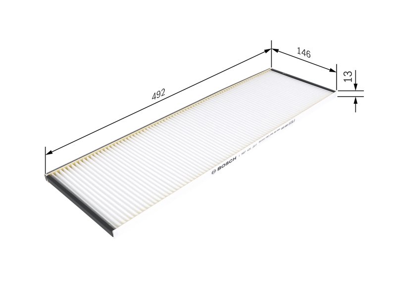 FILTRU AER HABITACLU BOSCH 1 987 431 207 - Compatibil cu MAN, MERCEDES-BENZ