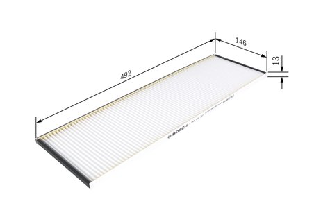 FILTRU AER HABITACLU BOSCH 1 987 431 207 - Compatibil cu MAN, MERCEDES-BENZ