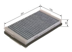 FILTRU AER HABITACLU BOSCH 1 987 431 452 - Compatibil cu DAF