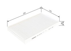 FILTRU AER HABITACLU BOSCH 1 987 432 003 - Compatibil cu ALFA ROMEO, FIAT, LANCIA