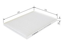 Filtru aer habitaclu BOSCH 1 987 432 016