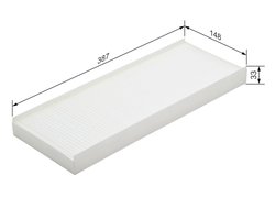 FILTRU AER HABITACLU BOSCH 1 987 432 017 - Compatibil cu AUDI, VW