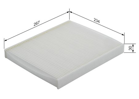 FILTRU AER HABITACLU BOSCH 1 987 432 038 - Compatibil cu CHEVROLET, OPEL, VAUXHALL