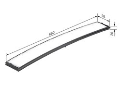 FILTRU AER HABITACLU BOSCH 1 987 432 036 - Compatibil cu BMW, BMW (BRILLIANCE)
