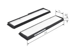 Filtru aer habitaclu BOSCH 1 987 432 051