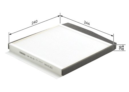 FILTRU AER HABITACLU BOSCH 1 987 432 064 - Compatibil cu VOLVO