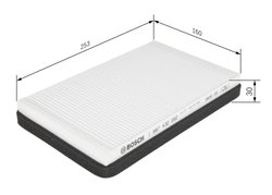 Filtru aer habitaclu BOSCH 1 987 432 062