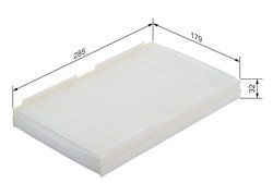 FILTRU AER HABITACLU BOSCH 1 987 432 079 - Compatibil cu CITROEN, DS, PEUGEOT