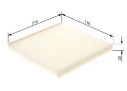 FILTRU AER HABITACLU BOSCH 1 987 432 085 - Compatibil cu LEXUS, SUBARU, TOYOTA, TOYOTA (FAW)