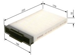 FILTRU AER HABITACLU BOSCH 1 987 432 093 - Compatibil cu RENAULT