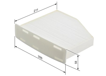 Filtru aer habitaclu BOSCH 1 987 432 097