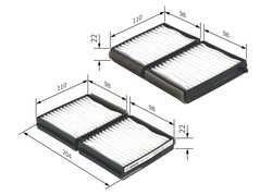 Filtru aer habitaclu BOSCH 1 987 432 117