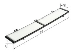 Filtru aer habitaclu BOSCH 1 987 432 124