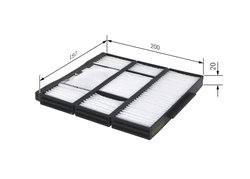 Filtru aer habitaclu BOSCH 1 987 432 155