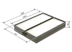 FILTRU AER HABITACLU BOSCH 1 987 432 160 - Compatibil cu HYUNDAI, HYUNDAI (BEIJING), KIA