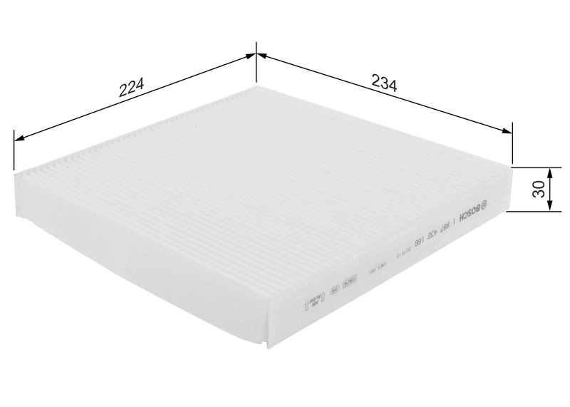 Filtru aer habitaclu BOSCH 1 987 432 166